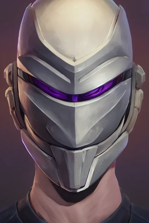 Image similar to epic mask helmet robot ninja portrait stylized as fornite style game design fanart by concept artist gervasio canda, behance hd by jesper ejsing, by rhads, makoto shinkai and lois van baarle, ilya kuvshinov, rossdraws global illumination radiating a glowing aura global illumination ray tracing hdr render in unreal engine 5