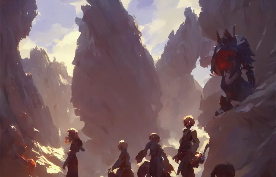 Image similar to greg manchess concept art of a the spork dimension, key visual, ambient lighting, highly detailed, digital painting, artstation, concept art, sharp focus, by makoto shinkai and akihiko yoshida and hidari and wlop and greg rutkowski