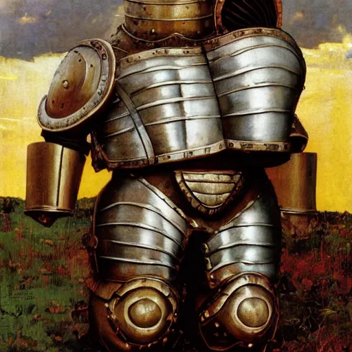 Prompt: Siegmeyer of Catarina, oil on canvas, by Norman Rockwell