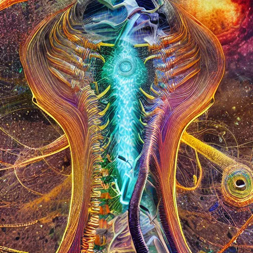 Image similar to organic machine learning how to evolve in earth and astral realm, realistic and hyper detailed photography, about symbiosis with, biological studium, 4 k, high quality image