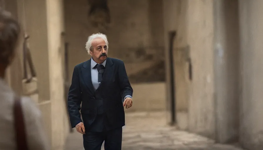 Prompt: hyper-realistic and anamorphic 2010s movie still of Giovanni Falcone, by Paolo Sorrentino, Leica SL2 30mm, beautiful color, high quality, high textured, lens flare