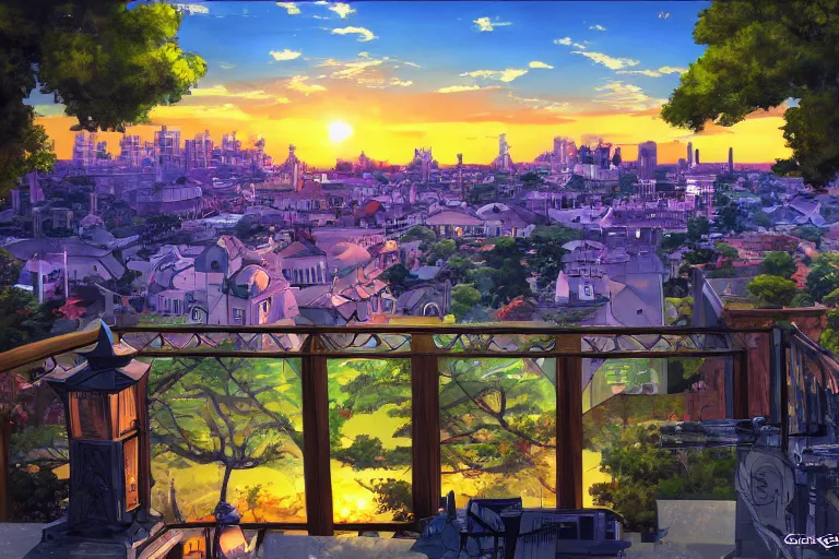 High school corridor balcony in the Nighttime, Turn on the light, Anime  background, 2D illustration Stock Illustration | Adobe Stock