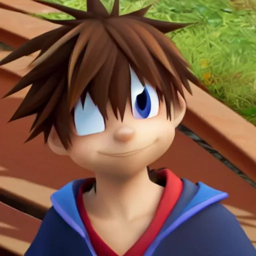 Prompt: sora relishing in the fact that he has finally won a fight after losing 5 0 times in a row, realistic, 4 k