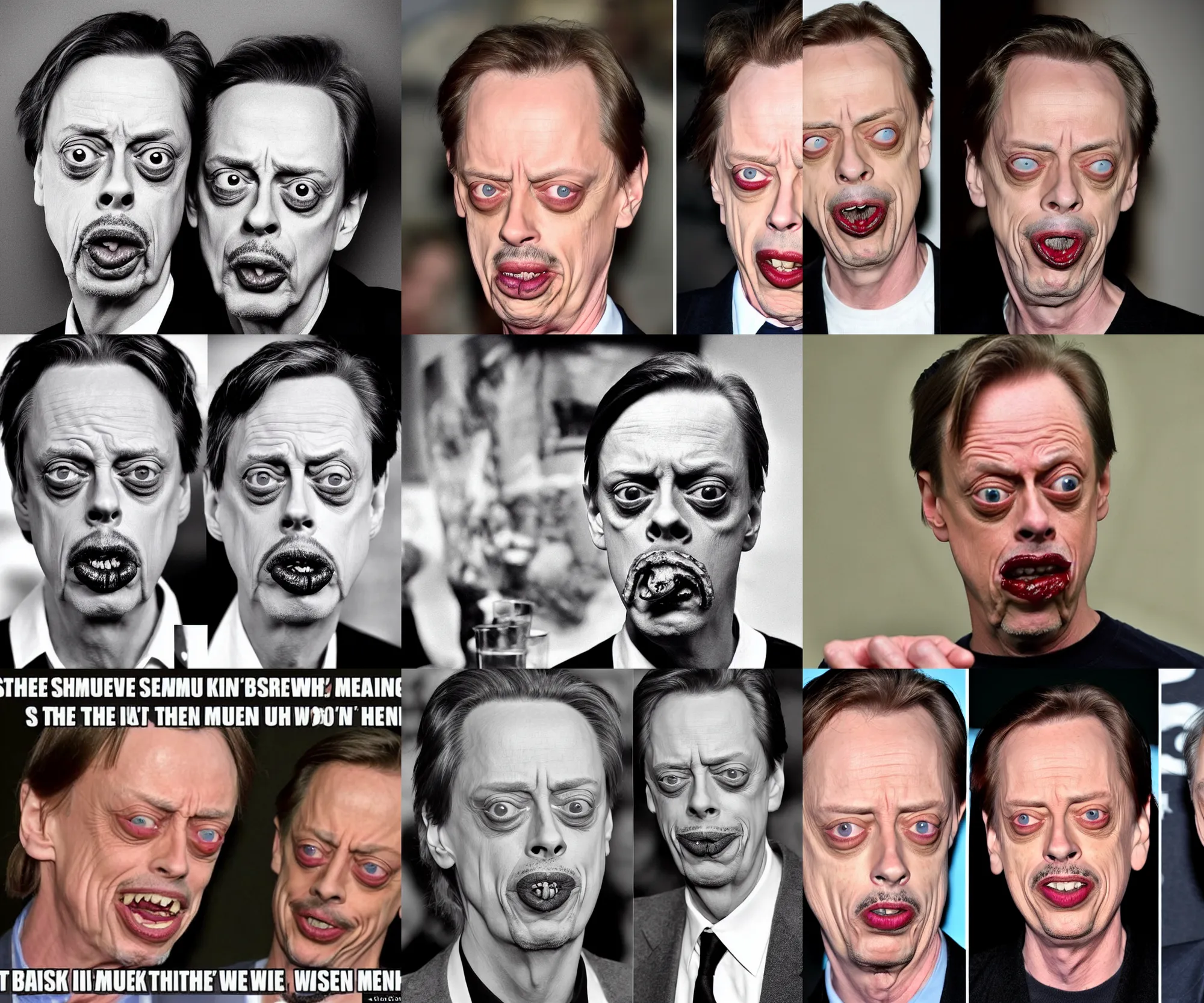 Steve Buscemi for president campaign buttons Stable Diffusion