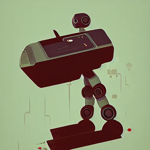 Prompt: Robotic future by Dan Matutina