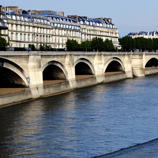 Image similar to the empty bank of the seine in paris in the year 2 0 2 0