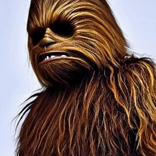 Image similar to if chewbacca had no fur