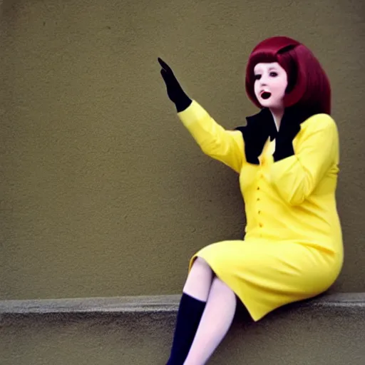 Image similar to elegant woman dressed up as pikachu, wearing stockings, photo by David Hamilton,