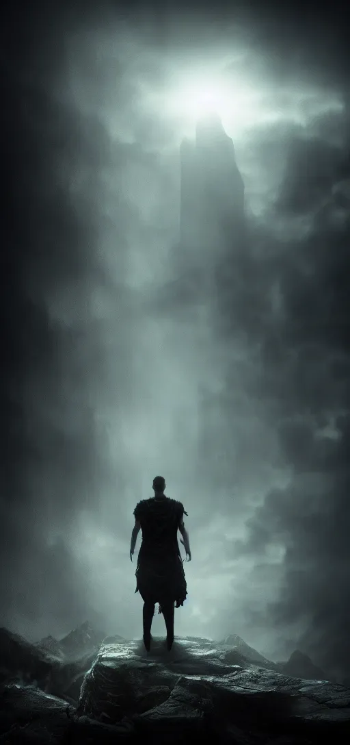 Image similar to photo of mystery observer, dark fantasy, cinematic, volumetric lighting, epic composition, high detail, dark fantasy