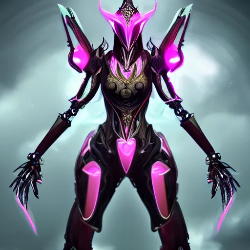 Prompt: highly detailed exquisite fanart, of a beautiful female warframe, but as a stunning anthropomorphic robot female dragon, standing elegantly with hand on hip, shining reflective off-white plated armor, slick elegant design, bright Fuchsia skin, sharp claws, full body shot, epic cinematic shot, realistic, professional digital art, high end digital art, DeviantArt, artstation, Furaffinity, 8k HD render, epic lighting, depth of field