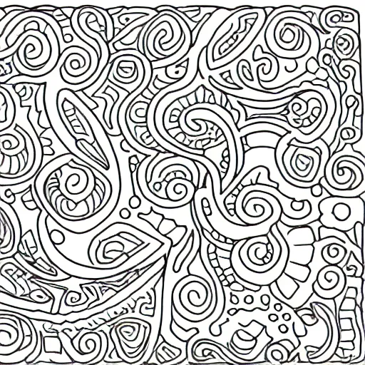 Image similar to coloring book page.