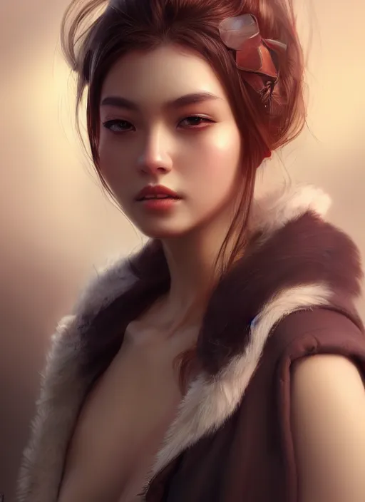 Image similar to beautiful portrait, beautiful girl, beautiful body, tranding by artstation, by chen wang, character artist, 8 1 5, mature content, detailed and intricate environment, 8 k