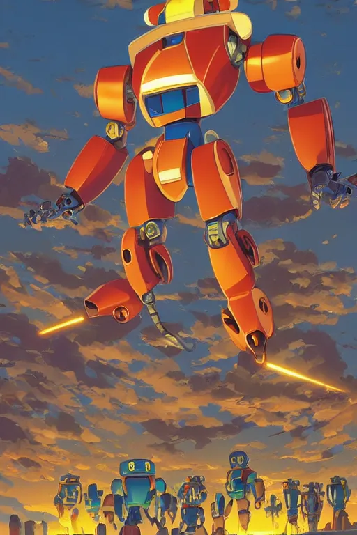 Image similar to metabots medabots medarotto medarot robot minimalist comics, behance hd by jesper ejsing, by rhads, makoto shinkai and lois van baarle, ilya kuvshinov, rossdraws global illumination ray tracing hdr radiating a glowing aura