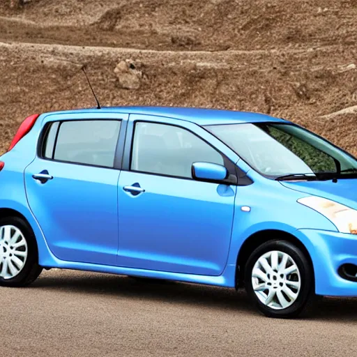 Image similar to a nissan tiida suzuki swift sport mix