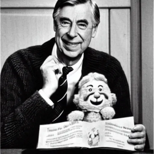 Prompt: Mr. Rogers as Soviet Propaganda