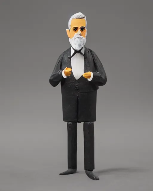 Image similar to benjamin herzl, stop motion vinyl figure, plastic, toy