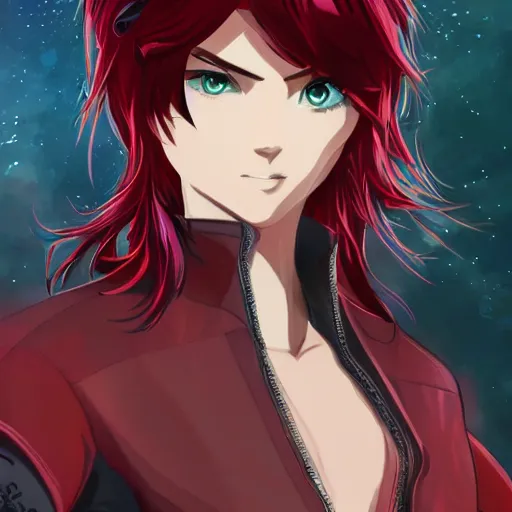 Prompt: Ruby Rose from RWBY, highly detailed, sci-fi, beautiful, anime-styled illustration, sharp focus