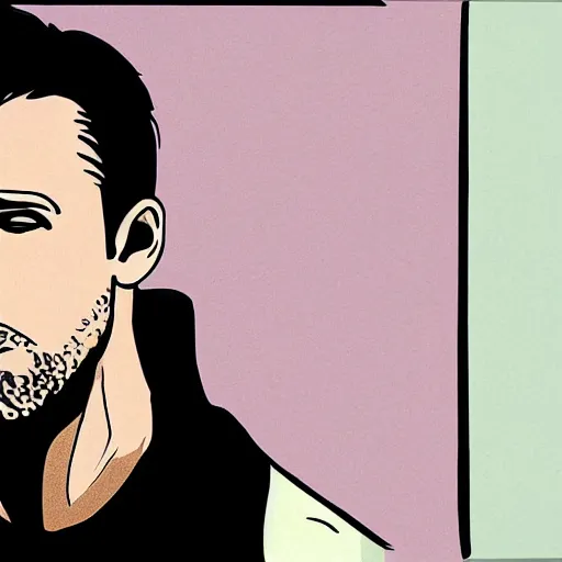 Image similar to ryan gosling in style cartoon arcane