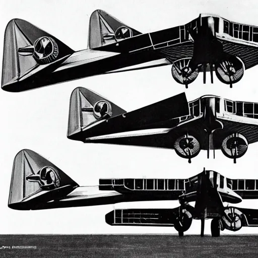 Image similar to dieselpunk lockheed martin howard hughes airplane art deco 8 engines,