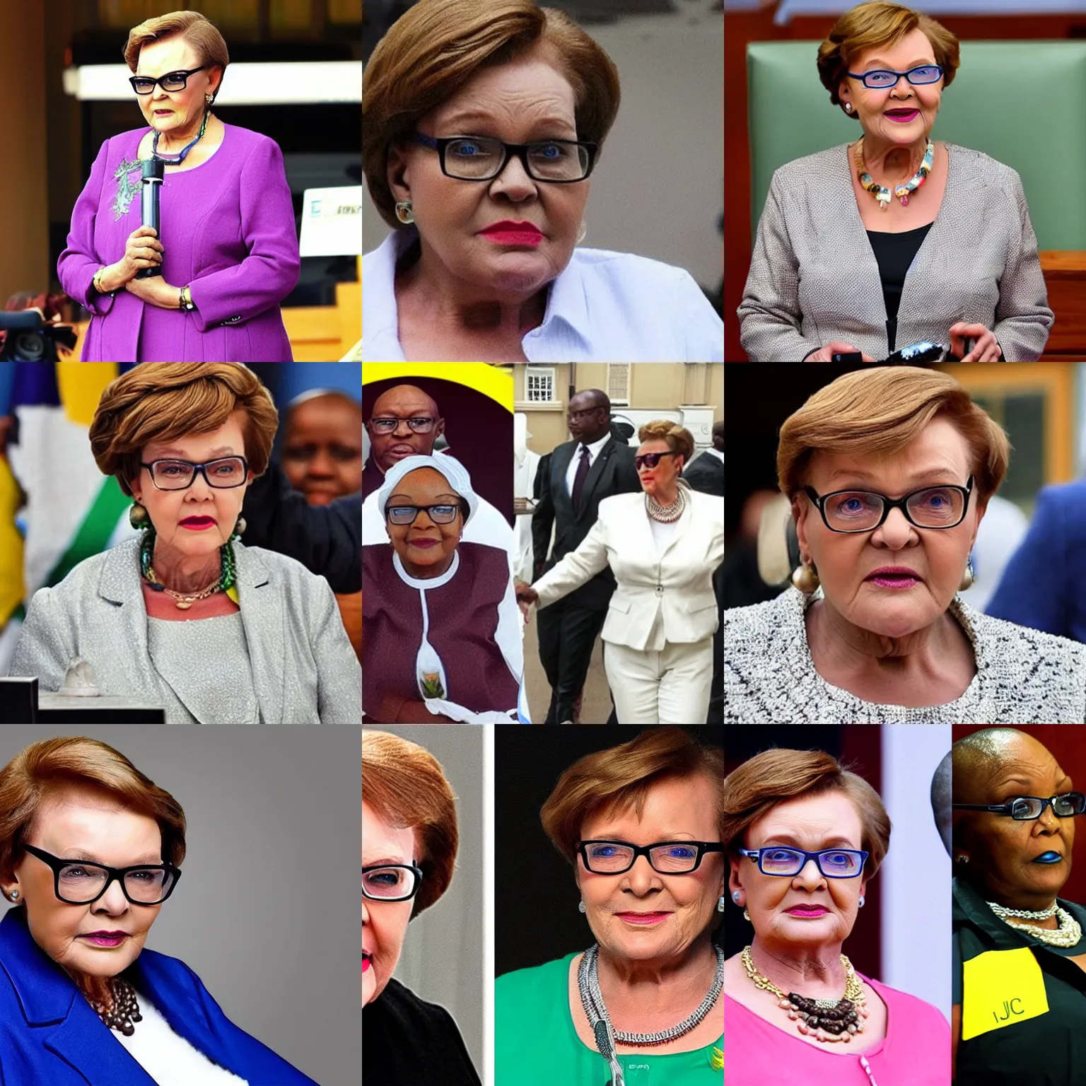 Prompt: helen zille jacob zuma hybrid