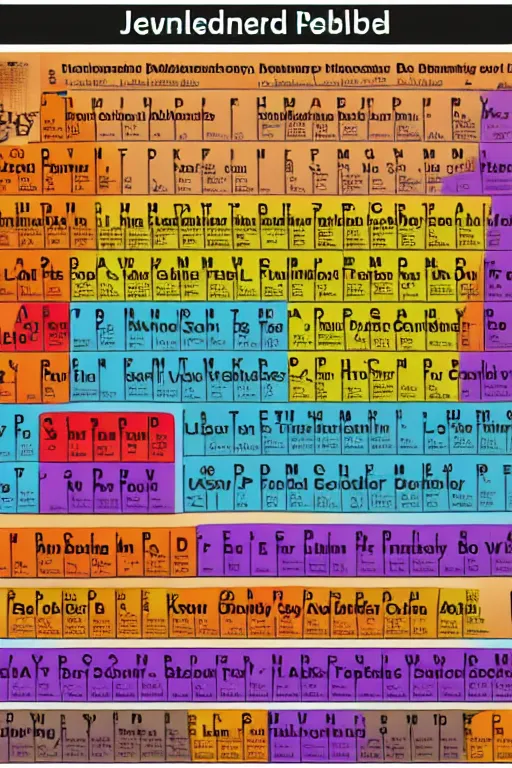 Prompt: periodic table