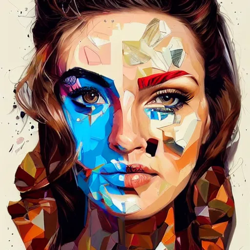 Image similar to unbelievable beautiful lady portrait by sandra chevrier, artstation, hd