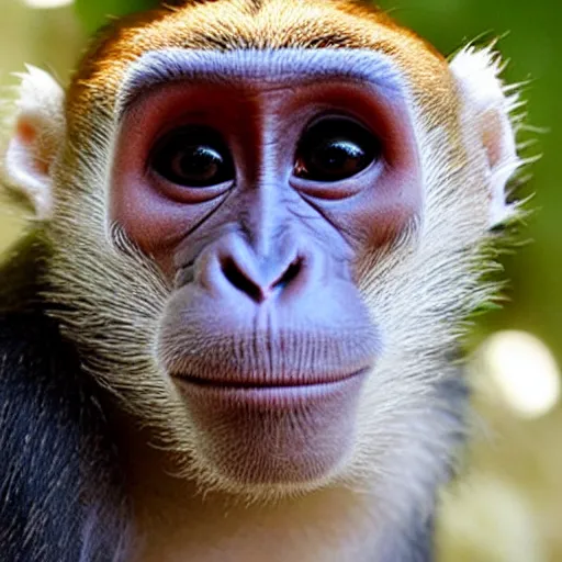 Image similar to monkey with a dum dum face