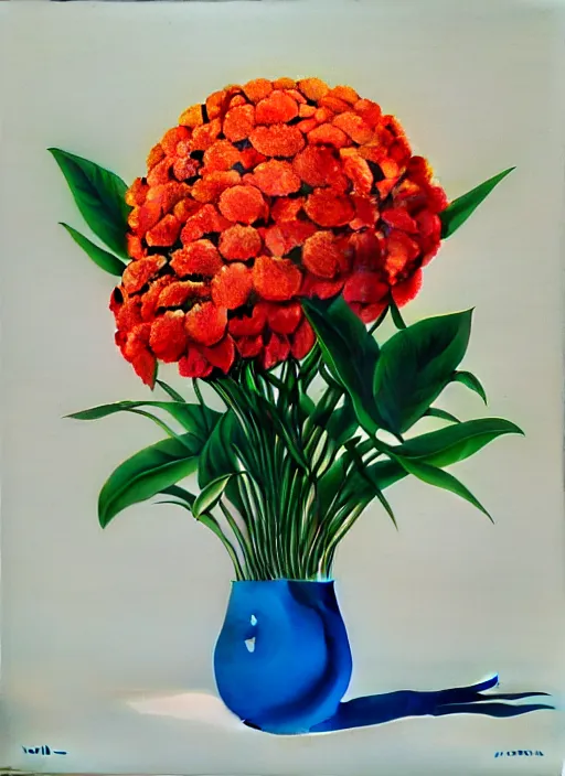 Image similar to pot of flowers by shusei nagaoka, kaws, david rudnick, airbrush on canvas, pastell colours, cell shaded, 8 k