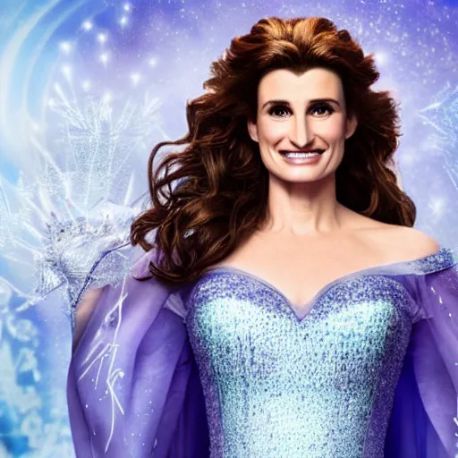 Image similar to A still of Idina Menzel as Elsa