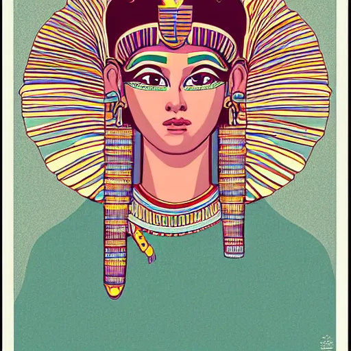 Prompt: illustration of to pout, in colors egyptian # 1 1 3 4 a 6, maya # 7 3 c 2 fb, cornflower # 6 6 9 3 fs, mint 9 8 fb 9 8, pine # 0 1 7 9 6 f, by studio multi and victo ngai