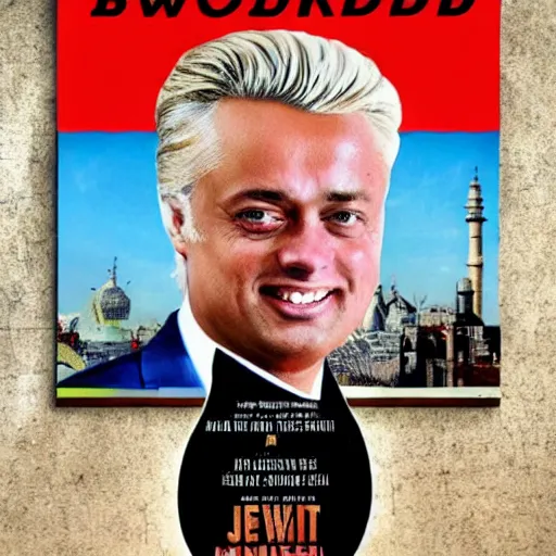 Prompt: geert wilders in bollywood movieposter