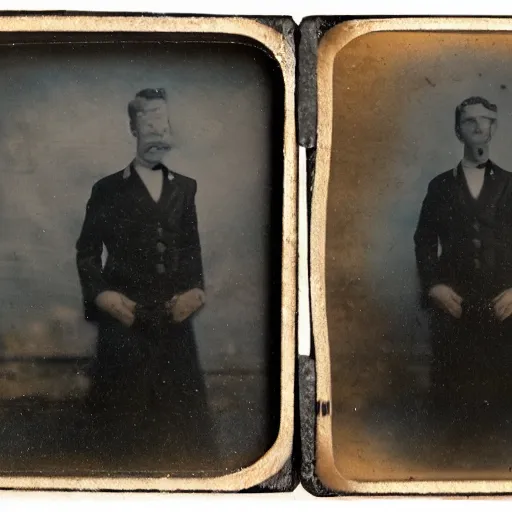 Prompt: tintype photo, bottom of the ocean, weird