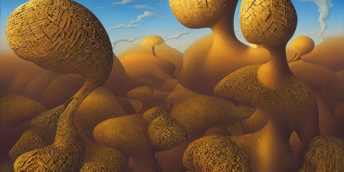 Image similar to artwork by vladimir kush.