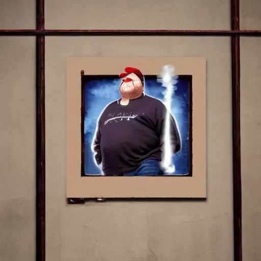 Image similar to gabe newell made out of steam