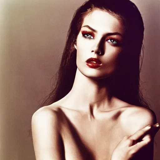 Image similar to very beautiful ukrainian model by terry o'neill