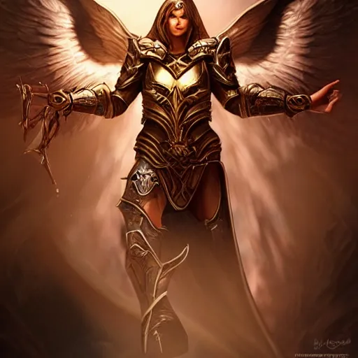 Image similar to archangel auriel from diablo