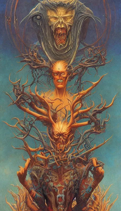 Image similar to Psytrance Artwork, by Gerald Brom,