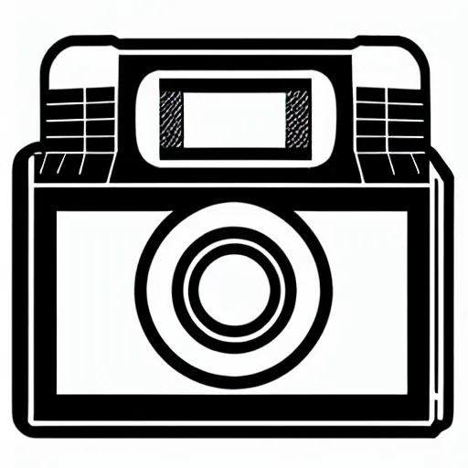 Image similar to a illustration of a icon in the shape of video camera