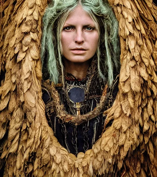 Image similar to portrait_photo_of_a_stunningly beautiful norse maiden shaman, 19th century, hyper detailed by Annie Leibovitz, Steve McCurry, David Lazar, Jimmy Nelsson, professional photography