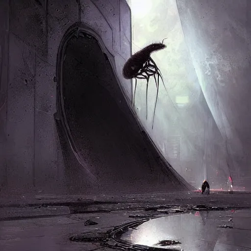 Prompt: a black portal that is slowly enveloping the entire world from an ants perspective. By Jordan Grimmer. By Berthe Morisot