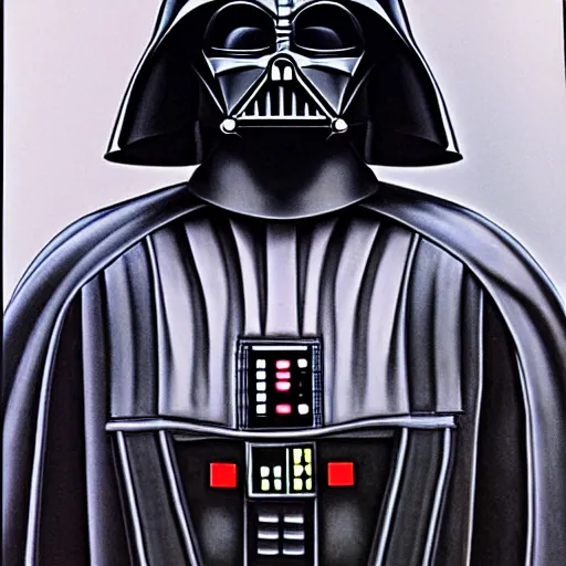 Prompt: darth vader by H. R Giger