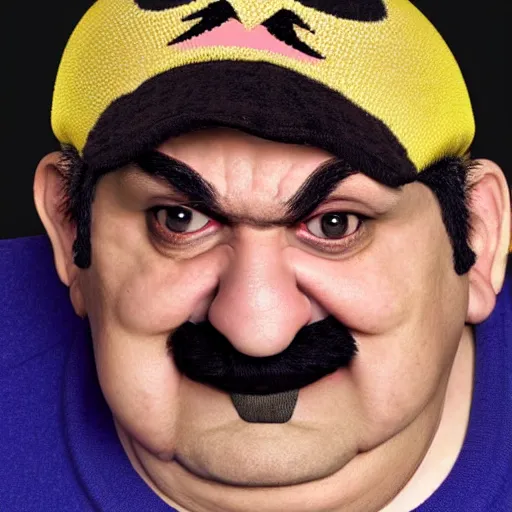 Image similar to wario as a real person