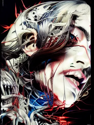 Image similar to a dream divided by zero : : hyperreal surrealism hypermaximal symbolism, paranoid critical method, glitchcore : : by artgerm, nychos, yoji shinkawa, todd mcfarlane — c 1 5