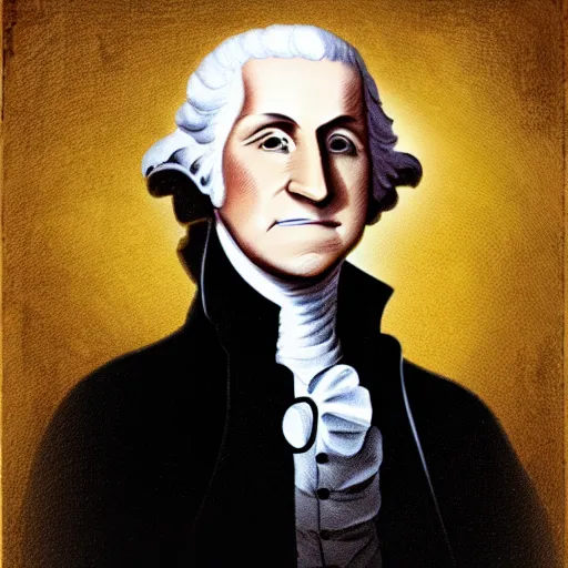 Image similar to portrait of George Washington in the style of Fullmetal Alchemist: Brotherhood