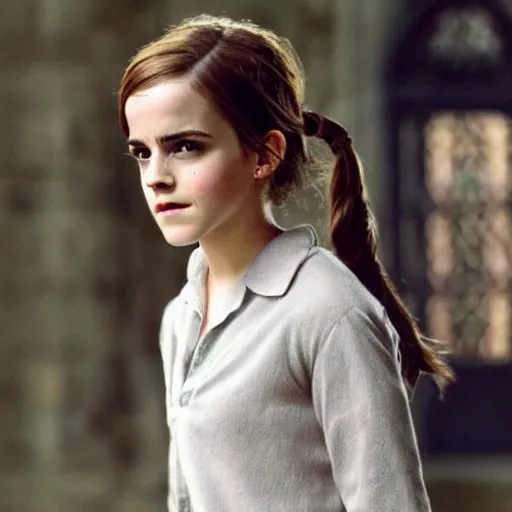 Image similar to emma watson as a student in a hogwarts 4k