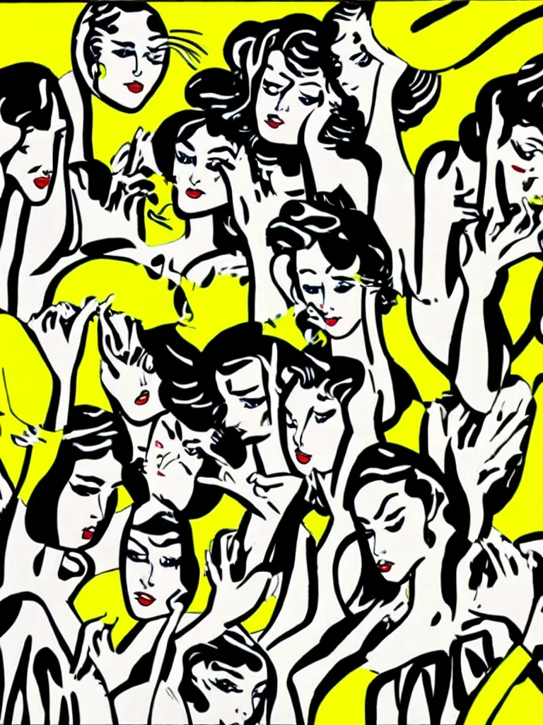 Image similar to multiplicity by Roy Lichtenstein