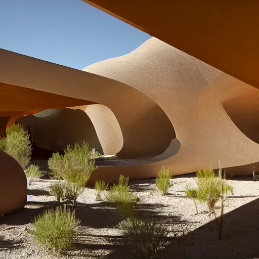 Image similar to biophilia architecture in the desert