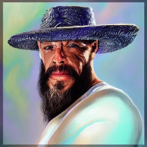 Image similar to randy savage portrait fantasy painting trending on artstation