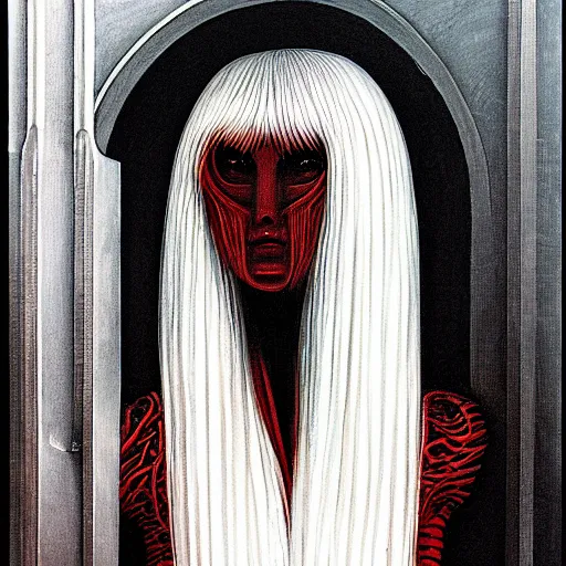 griffith painted by giger. femto, godhand