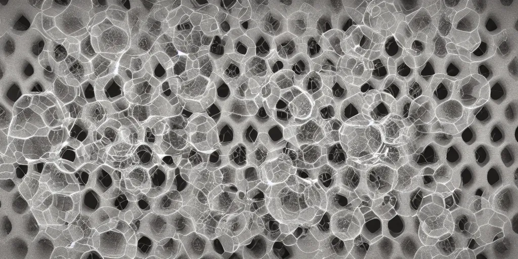 Image similar to honeycomb asymmetric melted big bubbles, on white background, 8k resolution, best color graded, vray beautiful, subsurface scatter, hyper-realistic render, octane render